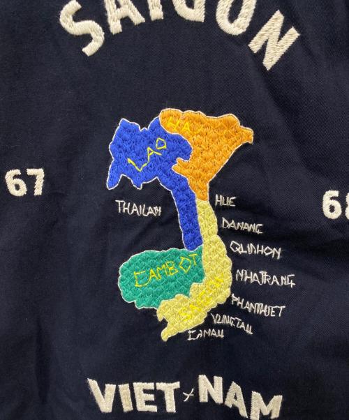 WAIPER.inc（ワイパーインク）WAIPER.inc (ワイパーインク) SOUVENIR VIETNAM JACKET ブラック サイズ:Ｌの古着・服飾アイテム
