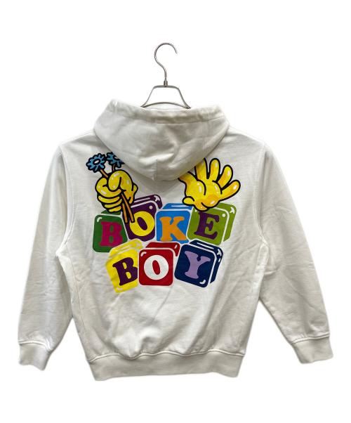 KENZO（ケンゾー）KENZO (ケンゾー) BOKE BOY プルオーバーパーカー ホワイト サイズ:ＸＳの古着・服飾アイテム