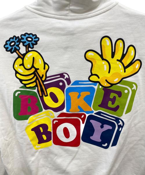 KENZO（ケンゾー）KENZO (ケンゾー) BOKE BOY プルオーバーパーカー ホワイト サイズ:ＸＳの古着・服飾アイテム