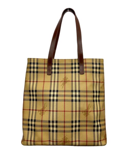 BURBERRY LONDON（バーバリーロンドン）BURBERRY LONDON (バーバリーロンドン) ノヴァチェック柄 トートバッグ ベージュの古着・服飾アイテム