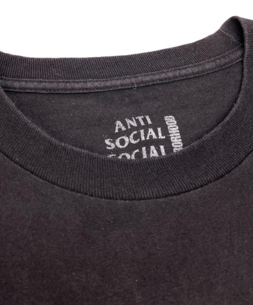 anti social social CLUB（アンチソーシャルソーシャルクラブ）anti social social CLUB (アンチソーシャルソーシャルクラブ) NEIGHBORHOOD (ネイバーフッド) 半袖Tシャツ ブラック サイズ:Ｌの古着・服飾アイテム