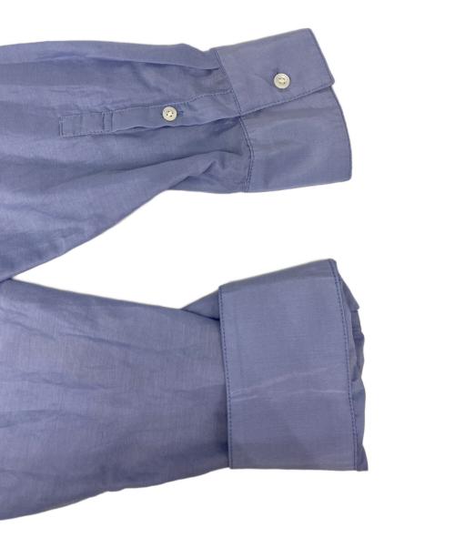 Spick and Span（スピック＆スパン）Spick and Span (スピックアンドスパン) コットンシルクフロントフリルブラウス ブルー サイズ:Ｆ 未使用品の古着・服飾アイテム