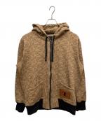 COACH×Championコーチ×チャンピオン）の古着「モノグラムパーカー」｜ブラウン