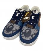 A BATHING APE×COACHア ベイシング エイプ×コーチ）の古着「ローカットスニーカー」｜ネイビー
