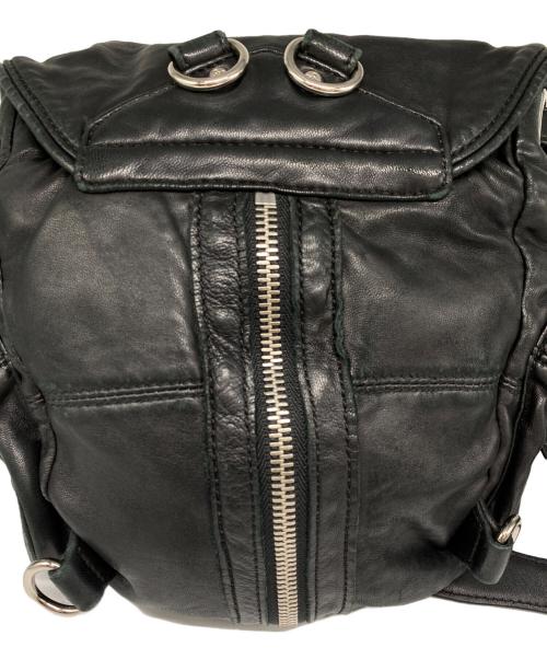 ALEXANDER WANG（アレキサンダー・ワン）ALEXANDER WANG (アレキサンダーワン) レザーショルダーバッグ ブラックの古着・服飾アイテム