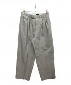 YLEVEイレーヴ）の古着「タックパンツ」｜グレー
