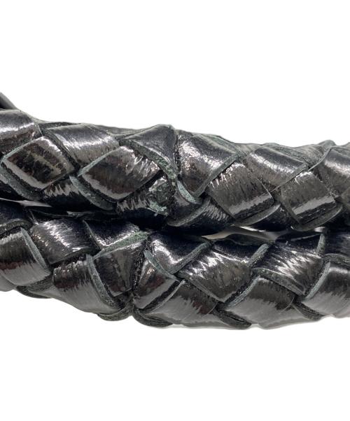 Salvatore Ferragamo（サルヴァトーレ フェラガモ）Salvatore Ferragamo (サルヴァトーレ フェラガモ) エナメルハンドバッグ ブラックの古着・服飾アイテム