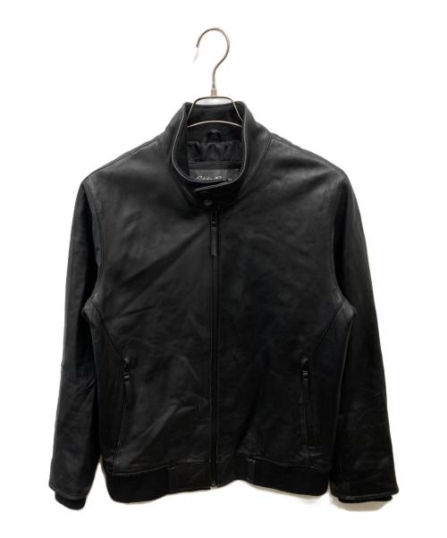 Eddie Bauer（エディーバウアー）Eddie Bauer (エディーバウアー) ラムレザージャケット ブラック サイズ:Sの古着・服飾アイテム