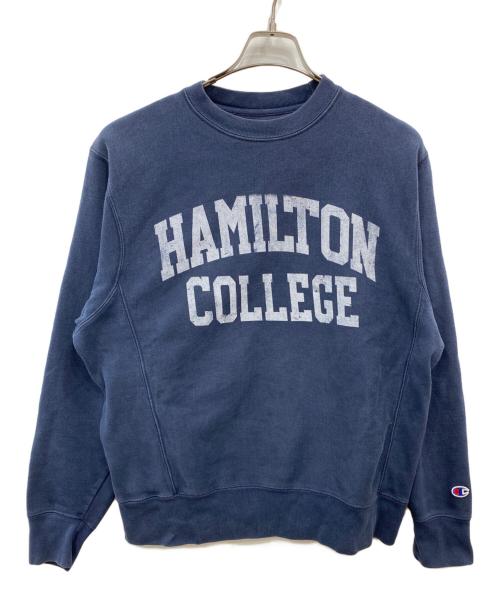 Champion（チャンピオン）Champion (チャンピオン) カレッジプリントリバースウィーブスウェット ネイビー サイズ:Sの古着・服飾アイテム