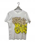 COMME des GARCONS SHIRT×KAWSコムデギャルソンシャツ×カウズ）の古着「プリントTシャツ」｜ホワイト