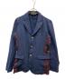 COMME des GARCONS HOMME PLUS（コムデギャルソンオムプリュス）の古着「製品染めポリ縮絨再構築ジャケット」｜ネイビー