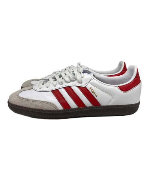 adidas Originals（アディダスオリジナル）adidas Originals (アディダスオリジナル) SAMBA OG ホワイト×レッド サイズ:28.5の古着・服飾アイテム