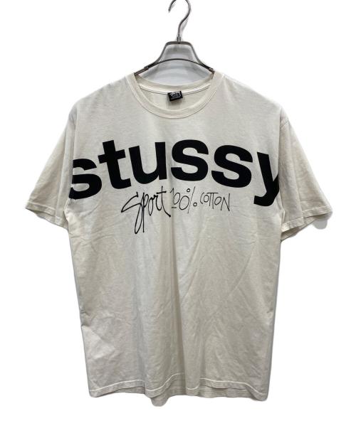 stussy（ステューシー）stussy (ステューシー) SPORT100% プリントTシャツ ホワイト サイズ:XLの古着・服飾アイテム