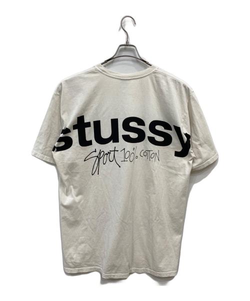 stussy（ステューシー）stussy (ステューシー) SPORT100% プリントTシャツ ホワイト サイズ:XLの古着・服飾アイテム