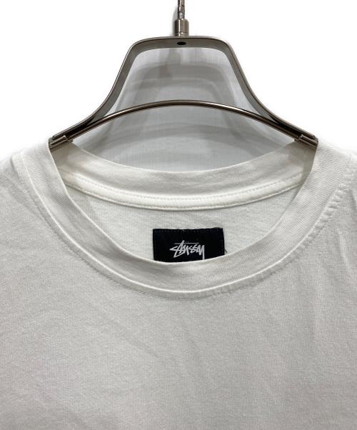 stussy（ステューシー）stussy (ステューシー) ポケットTシャツ ホワイト サイズ:Ｌの古着・服飾アイテム