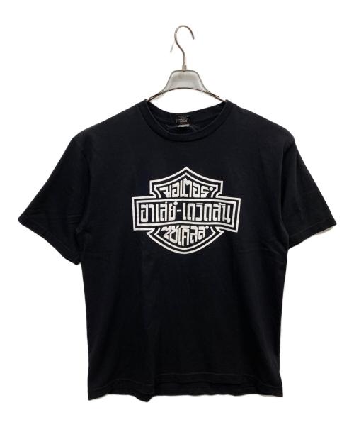 HARLEY-DAVIDSON（ハーレーダビッドソン）HARLEY-DAVIDSON (ハーレーダビッドソン) タイ語ロゴ プリントTシャツ ブラック サイズ:不明の古着・服飾アイテム