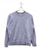 NIKEナイキ）の古着「ワンポイントロゴ刺繍スウェット」｜パープル