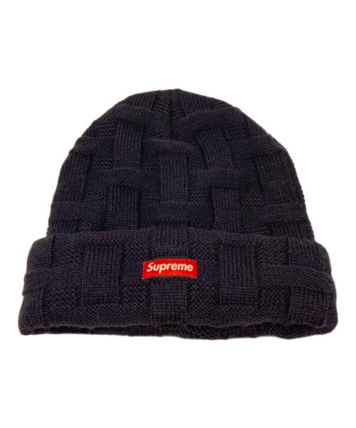 SUPREME（シュプリーム）SUPREME (シュプリーム) バスケットウィーブビーニー ネイビーの古着・服飾アイテム