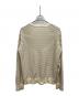 Maison Margiela 10 (メゾンマルジェラ 10) Vネックボーダーカーディガン アイボリー サイズ:S：14000円