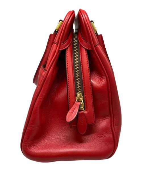 J&M DAVIDSON（ジェイ＆エム デヴィッドソン）J&M DAVIDSON (ジェイ＆エム デヴィッドソン) ハンドバッグ レッドの古着・服飾アイテム