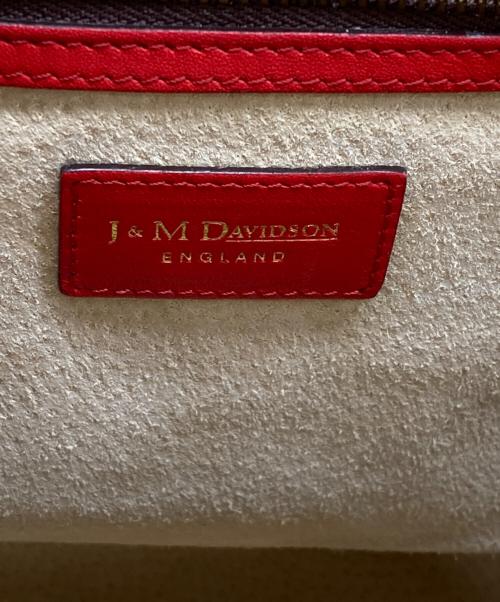J&M DAVIDSON（ジェイ＆エム デヴィッドソン）J&M DAVIDSON (ジェイ＆エム デヴィッドソン) ハンドバッグ レッドの古着・服飾アイテム