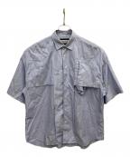 MAISON SPECIALメゾンスペシャル）の古着「ストライプシャツ」｜ブルー