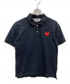 PLAY COMME des GARCONSプレイコムデギャルソン）の古着「ポロシャツ」｜ブラック