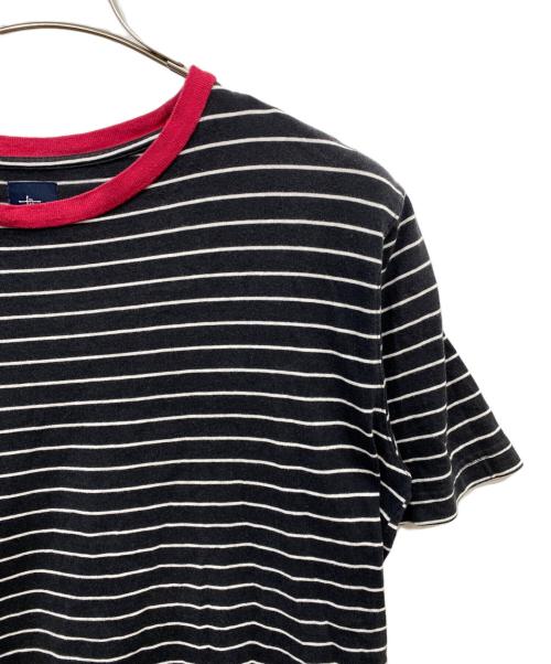 stussy（ステューシー）stussy (ステューシー) ボーダーTシャツ ブラック サイズ:Ｍの古着・服飾アイテム