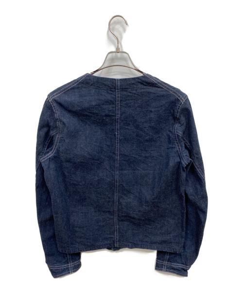 HEADLIGHT（ヘッドライト）HEADLIGHT (ヘッドライト) ノーカラーデニムカバーオール インディゴ サイズ:不明の古着・服飾アイテム