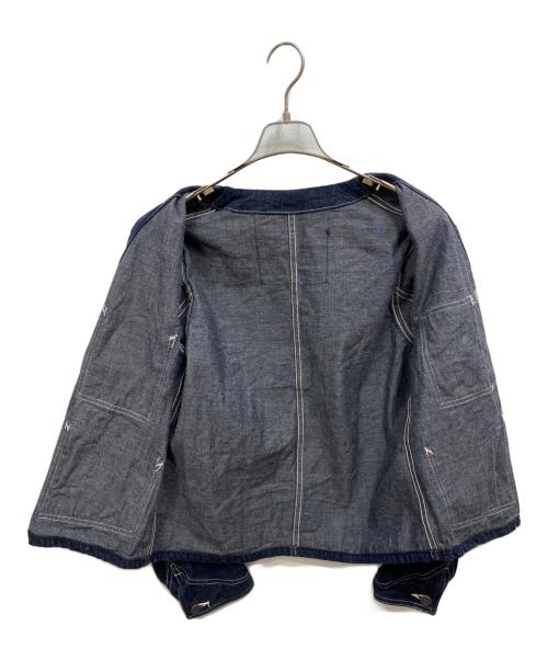 HEADLIGHT（ヘッドライト）HEADLIGHT (ヘッドライト) ノーカラーデニムカバーオール インディゴ サイズ:不明の古着・服飾アイテム