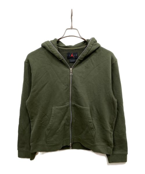 JORDAN（ジョーダン）JORDAN (ジョーダン) Travis Scott (トラヴィス・スコット) TS フルジップ L/S フーディ カーキ サイズ:XSの古着・服飾アイテム