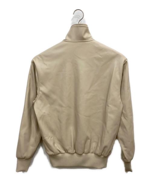 adidas Originals（アディダスオリジナル）adidas Originals (アディダスオリジナル) フェイクレザーアディカラースリーストライプス ルーズファイヤーバード トラックスーツジャケット ベージュ サイズ:XS 未使用品の古着・服飾アイテム