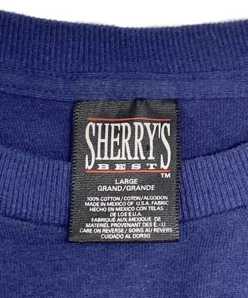SHERRYS（シェリーズ）SHERRYS (シェリーズ) プリントTシャツ ネイビー サイズ:Ｌの古着・服飾アイテム