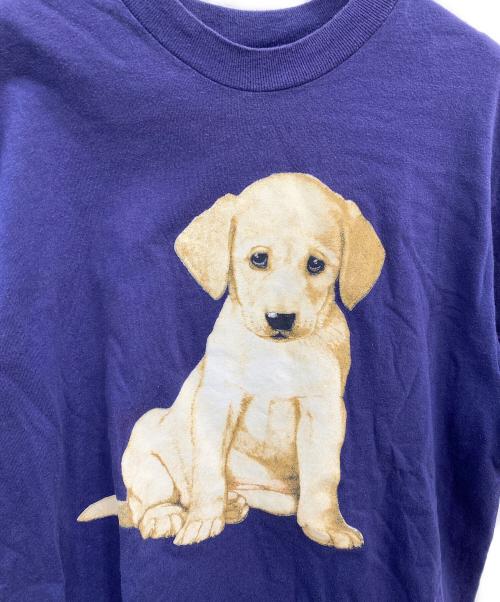 Hanes（ヘインズ）Hanes (ヘインズ) ドッグプリントヴィンテージTシャツ ネイビー サイズ:Ｍの古着・服飾アイテム