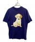 Hanes（ヘインズ）の古着「ドッグプリントヴィンテージTシャツ」｜ネイビー