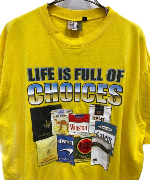 CITY STREET（シティストリート）CITY STREET (シティストリート) ヴィンテージTシャツ イエロー サイズ:3XLの古着・服飾アイテム