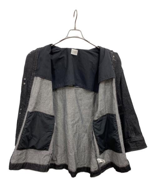 pinue（ピヌエ）pinue (ピヌエ) オーバーサイズデニムジャケット ブラック サイズ:不明の古着・服飾アイテム
