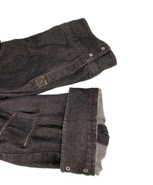 pinue（ピヌエ）pinue (ピヌエ) オーバーサイズデニムジャケット ブラック サイズ:不明の古着・服飾アイテム