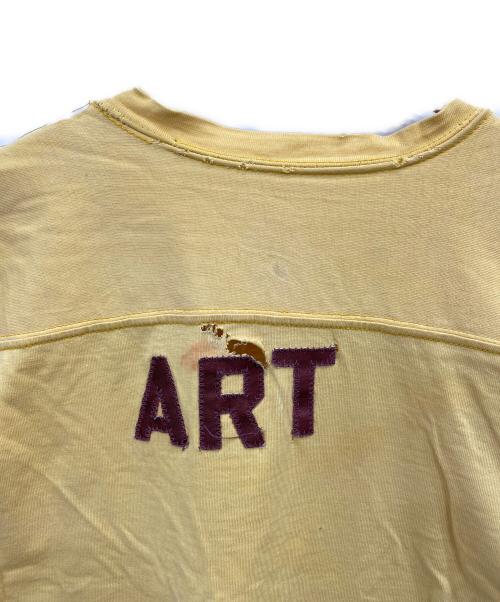 RUSSELL（ラッセル）RUSSELL (ラッセル) ヴィンテージフットボールTシャツ イエロー サイズ:ＸＬの古着・服飾アイテム