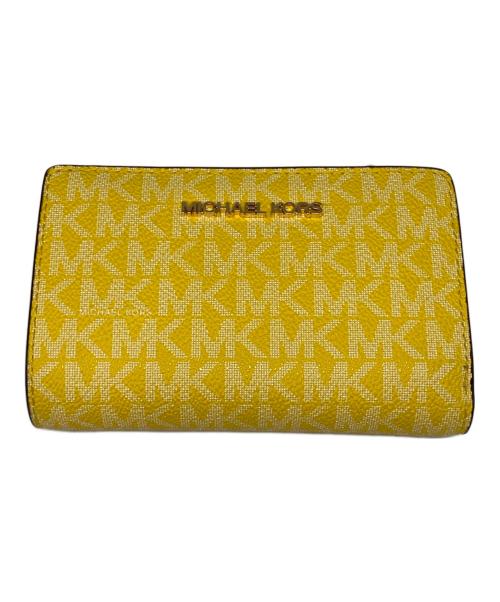 MICHAEL KORS（マイケル・コース）MICHAEL KORS (マイケルコース) 2つ折り財布 イエローの古着・服飾アイテム
