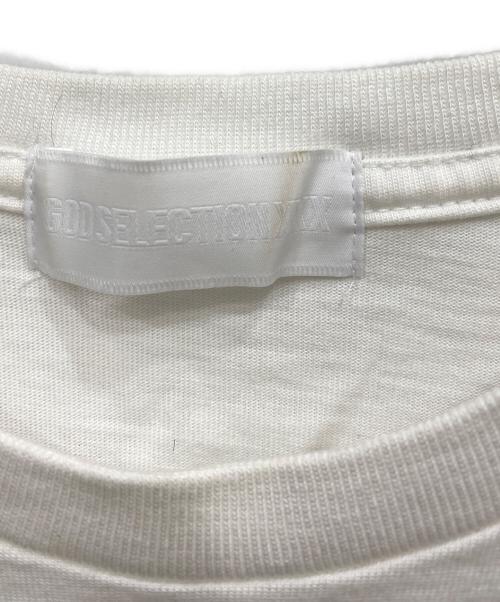 GOD SELECTION XXX（ゴッドセレクショントリプルエックス）GOD SELECTION XXX (ゴッドセレクショントリプルエックス) プリントTシャツ ホワイト サイズ:Mの古着・服飾アイテム