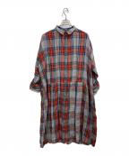 ichイチ）の古着「リネンシャツワンピース」｜ブラック