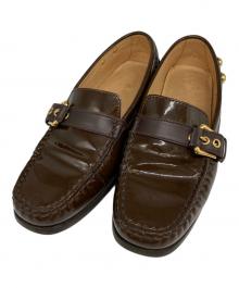 LOUIS VUITTON（ルイ ヴィトン）の古着「エナメルドライビングシューズ」｜ブラウン