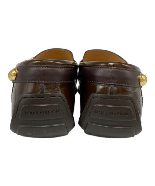 LOUIS VUITTON（ルイ ヴィトン）LOUIS VUITTON (ルイ ヴィトン) エナメルドライビングシューズ ブラウン サイズ:34の古着・服飾アイテム