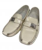 LOUIS VUITTONルイ ヴィトン）の古着「エナメルドライビングシューズ」｜ホワイト