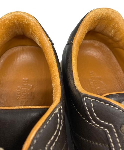 HERMES（エルメス）HERMES (エルメス) クイックローカットスニーカー ブラウン サイズ:36の古着・服飾アイテム