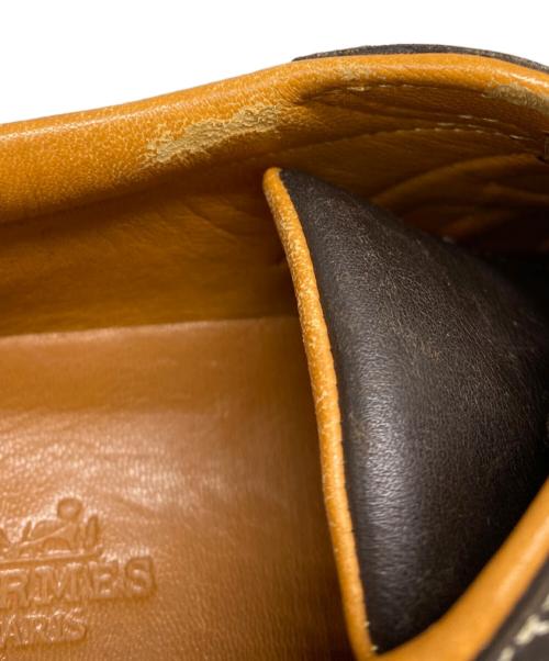 HERMES（エルメス）HERMES (エルメス) クイックローカットスニーカー ブラウン サイズ:36の古着・服飾アイテム