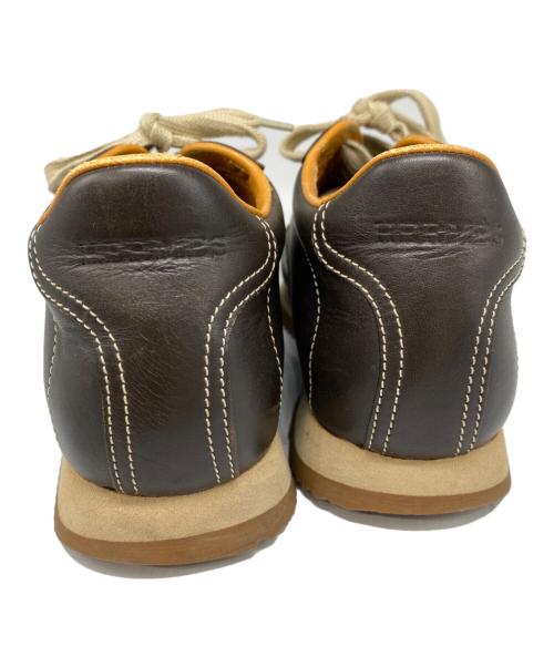 HERMES（エルメス）HERMES (エルメス) クイックローカットスニーカー ブラウン サイズ:36の古着・服飾アイテム