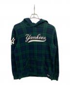 POLO RALPH LAURENポロ・ラルフローレン）の古着「タータンチェックブラックウォッチ パーカー」｜グリーン