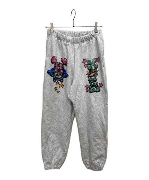 X-LARGE（エクストララージ）X-LARGE (エクストララージ) PAINTING SWEAT PANTS グレー サイズ:Sの古着・服飾アイテム